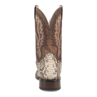 Dan Post Men's Brutus Python Snakeskin Square Toe Boots - Natural