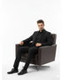 Mens Classic Black Designer Blazer with Beaded Lapel – Elegant Formal and Party Wear Dinner Jacket For Groom
