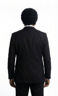 Mens Black Blazer – Jules Winnfield Inspired Pulp Fiction Style Classic Formal Blazer for Men Vintage Retro Jacket