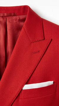 Men’s Red Double Breasted Suit – Peak Lapel Wedding, Prom & Formal Party Suit