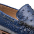 Mens Mezlan Rollini Ostrich Quill  Dress Shoe Loafer in Black