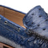 Mezlan Ostrich Leather Moccasin Slip-On Loafers