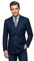 Men’s Navy Double-Breasted Blazer – Classic Fit 1920s Vintage Gatsby Style Sport Coat