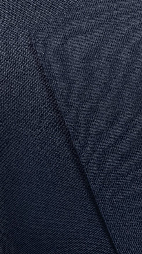 Bevagna Collection - Blue 100% Virgin Wool Regular Fit Pick Stitched 2 Piece Suit