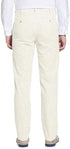 Mens Seersucker Pants - Summer Casual Pinstripe Modern Fit in Color Beige