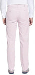 Mens Seersucker Pants - Summer Casual Pinstripe Modern Fit in Color Pink
