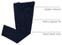 Mens Vintage Tweed Dress Pants Slacks Trousers Regular Fit Suit Pants in Navy