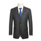 Gray Regular Fit Wool Blend Windowpane 2 Piece Suit