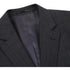 Black Regular Fit Wool Blend Windowpane 2 Piece Suit