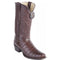 Brown Caiman Square Toe Boot