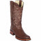 Brown square toe cowboy boot