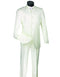 Mens 5 Button Mandarin Collar Tuxedo Suit in Ivory