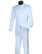 Mens 5 Button Mandarin Collar Tuxedo Suit in White