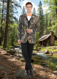 Mens Camo Sport Jacket - Camouflage Blazer - Camo Sport Coat in Green and Brown Color