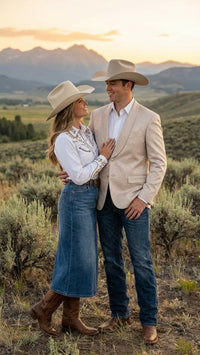 Men’s Tan Khaki Beige Cream Champaign Paisley Western Blazer Jacket, Embossed Dress Sport Coat for Wedding Party Rodeo Style
