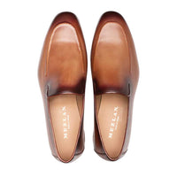 Mezlan Artisan Piped Loafer Tan / Rust