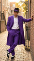Pimp Halloween Joker Costume Purple Zoot Suit for Men