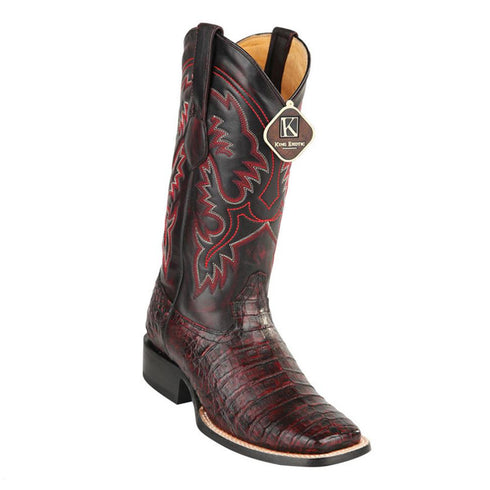 King Exotic Men's Caiman Belly Square Toe Cowboy Boot