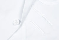 (36R, 48S) 2 Piece Suit 2 Buttons Regular Fit In White