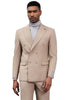 Men's Designer Stacy Adams Classic Double Breasted Suit in Tan