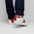 Zelli Olympias Calfskin and Crocodile Sneakers in White and Red