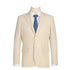 Men's Tan 2-Piece Slim Fit Linen Suit