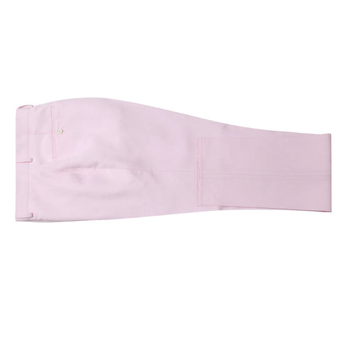 Men's Pink 2-Piece Slim Fit Linen Suit