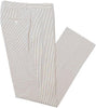 Mens Seersucker Pants - Summer Casual Pinstripe Modern Fit in Color Tan