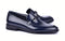 Corrente 6415 Calfskin Slip-On Loafer - Navy - Navy - Size 13
