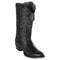 Los Altos Black Lizard Cowboy Boots R-Toe