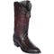 Black Cherry Lizard Skin Cowboy Boots R-Toe