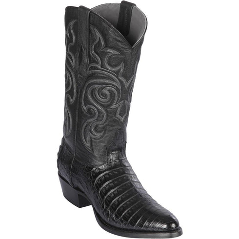 black caiman cowboy boot