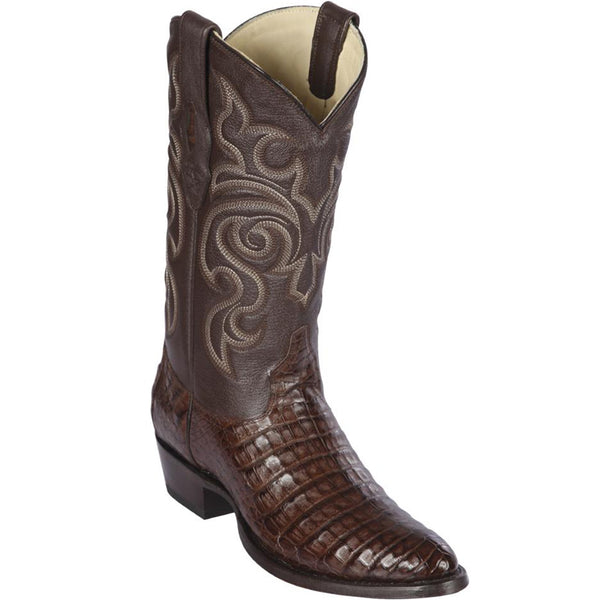 Mens Brown Caiman Boots - Los Altos Boots