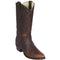 Round Toe Cowboy Boots Walnut