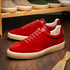 Zelli Gotti Suede & Leather Sneaker in Red | Refined Sporty Style