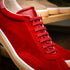 Zelli Gotti Suede & Leather Sneaker in Red | Refined Sporty Style