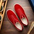 Zelli Gotti Suede & Leather Sneaker in Red | Refined Sporty Style
