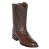 Brown Ostrich Roper Boots