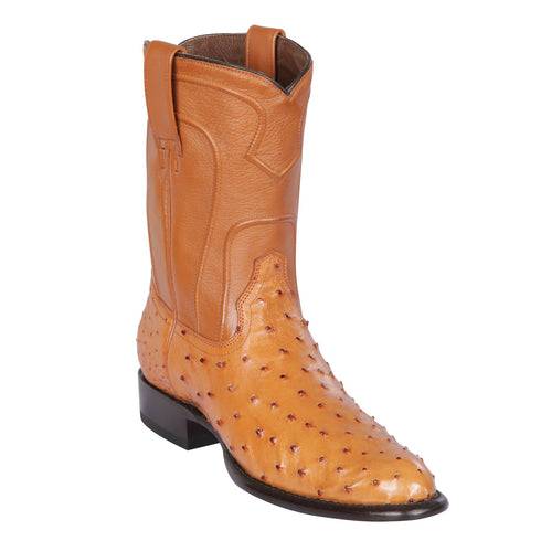 Honey Ostrich Roper Boots