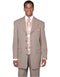 Mens 4 Button Wide Notch Lapel Fashion Tan Suit