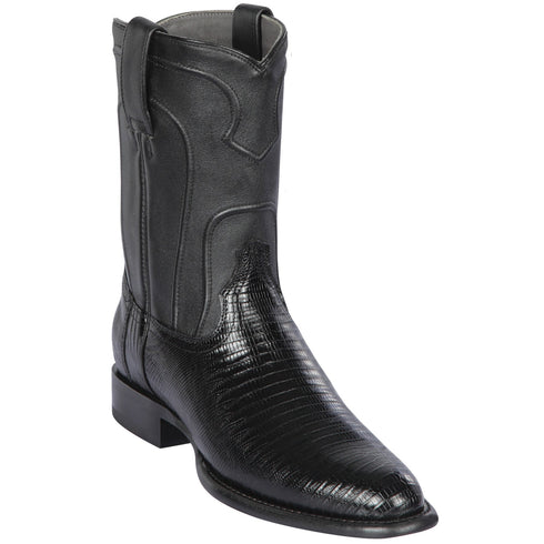 Black Lizard Roper Boots