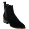 Black Suede Chelsea Boot