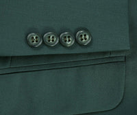 Vanderbilt Collection - Classic 2 Piece Suit 2 Buttons Regular Fit In Green