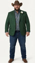 Men’s Green Western Blazer Jacket – Classic Cowboy Style Sport Coat for Wedding, Party and Formal Events