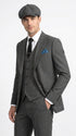 Men’s Thomas Shelby Peaky Blinders Gray Wool Suit Out fit Charcoal Grey Pinstripe 3-Piece  Vintage 1920s Suit