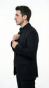 Mens Black Blazer – John Wick Inspired Classic Formal Blazer for Men Sleek Action Style Evening Jacket