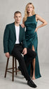 Men’s Dark Teal Blazer – Classic Fit Green Teal Sport Coat for Weddings, Business & Formal Wear