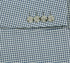 Half Canvas Slim Fit Blazer in Sage Blue Check
