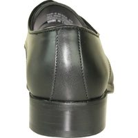 Bravo Mens Classic Square Pointy Toe Dress Shoe in Black