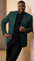 Men’s Hunter Green Blazer – Classic Two Button Sport Coat for Wedding & Formal Wear